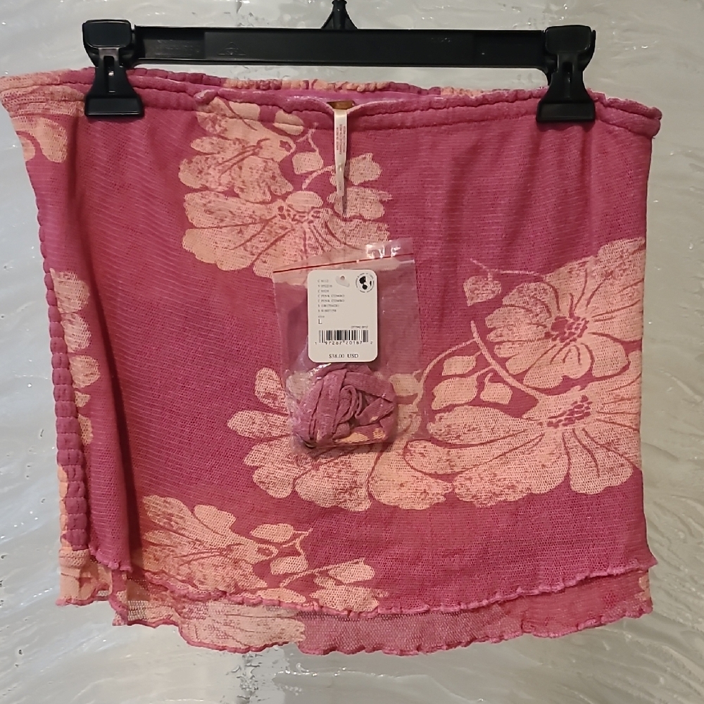 Free People NWT Strapless Crop Top Size L